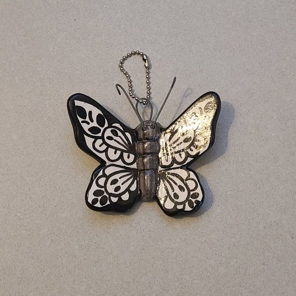 Handmade Pottery Butterfly Ornament - Picture 3 of 9